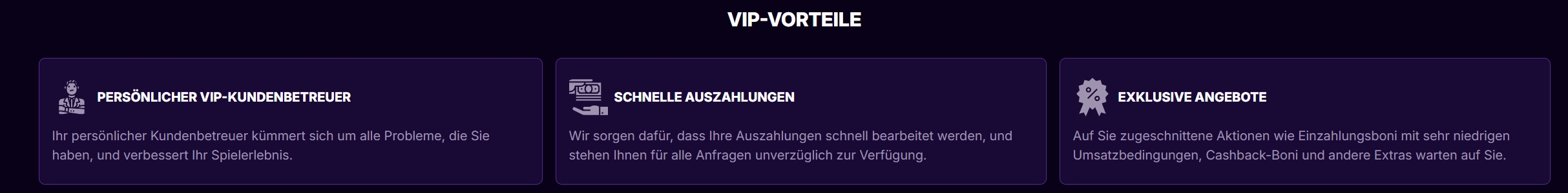 CasinoLoots Casino VIP Vorteile mit persönlichem Kundenbetreuer schnellen Auszahlungen und exklusiven Angeboten